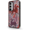 image:imageCASETiFY for Galaxy S25 Case  Impact  82 ft 4x Military Grade Drop Protection  Chrome Doodles  BlackRed Dragon Mythical Magic