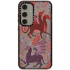 image:imageCASETiFY for Galaxy S25 Case  Impact  82 ft 4x Military Grade Drop Protection  Chrome Doodles  BlackRed Dragon Mythical Magic