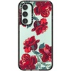 image:imageCASETiFY for Galaxy S25 Case  Impact  82 ft 4x Military Grade Drop Protection  Chrome Doodles  BlackRed Roses Transparent