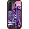 image:imageCASETiFY for Galaxy S25 Case  Impact  82 ft 4x Military Grade Drop Protection  Chrome Doodles  BlackRetro Vending Machine