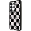 image:imageCASETiFY for Galaxy S25 Case  Impact  82 ft 4x Military Grade Drop Protection  Chrome Doodles  BlackWitchy Checkered Print