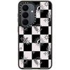 image:imageCASETiFY for Galaxy S25 Case  Impact  82 ft 4x Military Grade Drop Protection  Chrome Doodles  BlackWitchy Checkered Print