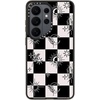 image:imageCASETiFY for Galaxy S25 Case  Impact  82 ft 4x Military Grade Drop Protection  Chrome Doodles  BlackWitchy Checkered Print