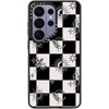image:imageCASETiFY for Galaxy S25 Case  Impact  82 ft 4x Military Grade Drop Protection  Chrome Doodles  BlackWitchy Checkered Print