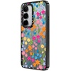 image:imageCASETiFY for Galaxy S25 Case  Impact  82 ft 4x Military Grade Drop Protection  Chrome Doodles  Blackbright spring flowers