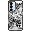 image:imageCASETiFY for Galaxy S25 Case  Impact  82 ft 4x Military Grade Drop Protection  Chrome Doodles  Blackmatt darling sticker collage