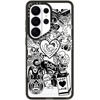 image:imageCASETiFY for Galaxy S25 Case  Impact  82 ft 4x Military Grade Drop Protection  Chrome Doodles  Blackmatt darling sticker collage