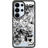 image:imageCASETiFY for Galaxy S25 Case  Impact  82 ft 4x Military Grade Drop Protection  Chrome Doodles  Blackmatt darling sticker collage