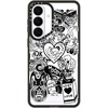 image:imageCASETiFY for Galaxy S25 Case  Impact  82 ft 4x Military Grade Drop Protection  Chrome Doodles  Blackmatt darling sticker collage