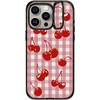 image:imageCASETiFY for iPhone 15 Pro Max Case  Impact Ring Stand MagSafe Compatible  Kickstand  66 ft 3x Military Grade Drop Protection  Beary Sweet  BlackCherry Gingham