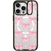 image:imageCASETiFY for iPhone 15 Pro Max Case  Impact Ring Stand MagSafe Compatible  Kickstand  66 ft 3x Military Grade Drop Protection  Beary Sweet  BlackPink Bows