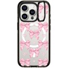 image:imageCASETiFY for iPhone 15 Pro Max Case  Impact Ring Stand MagSafe Compatible  Kickstand  66 ft 3x Military Grade Drop Protection  Beary Sweet  BlackPink Bows