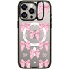 image:imageCASETiFY for iPhone 15 Pro Max Case  Impact Ring Stand MagSafe Compatible  Kickstand  66 ft 3x Military Grade Drop Protection  Beary Sweet  BlackPink Bows