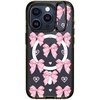 image:imageCASETiFY for iPhone 15 Pro Max Case  Impact Ring Stand MagSafe Compatible  Kickstand  66 ft 3x Military Grade Drop Protection  Beary Sweet  BlackPink Bows