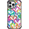 image:imageCASETiFY for iPhone 15 Pro Max Case  Ultra Impact Compatible with MagSafe  Strong Slim  115 ft 5X Militray Grade Drop Protection  Boo Things  BlackRainbow Graffiti Hearts
