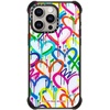 image:imageCASETiFY for iPhone 15 Pro Max Case  Ultra Impact Compatible with MagSafe  Strong Slim  115 ft 5X Militray Grade Drop Protection  Boo Things  BlackRainbow Graffiti Hearts