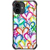 image:imageCASETiFY for iPhone 15 Pro Max Case  Ultra Impact Compatible with MagSafe  Strong Slim  115 ft 5X Militray Grade Drop Protection  Boo Things  BlackRainbow Graffiti Hearts