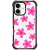 image:imageCASETiFY for iPhone 15 Pro Max Case  Ultra Impact Compatible with MagSafe  Strong Slim  115 ft 5X Militray Grade Drop Protection  Boo Things  Blackbold retro seventies flowers in pink