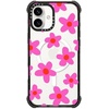 image:imageCASETiFY for iPhone 15 Pro Max Case  Ultra Impact Compatible with MagSafe  Strong Slim  115 ft 5X Militray Grade Drop Protection  Boo Things  Blackbold retro seventies flowers in pink
