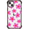 image:imageCASETiFY for iPhone 15 Pro Max Case  Ultra Impact Compatible with MagSafe  Strong Slim  115 ft 5X Militray Grade Drop Protection  Boo Things  Blackbold retro seventies flowers in pink