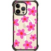 image:imageCASETiFY for iPhone 15 Pro Max Case  Ultra Impact Compatible with MagSafe  Strong Slim  115 ft 5X Militray Grade Drop Protection  Boo Things  Blackbold retro seventies flowers in pink
