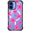 image:imageCASETiFY for iPhone 15 Pro Max Case  Ultra Impact Compatible with MagSafe  Strong Slim  115 ft 5X Militray Grade Drop Protection  Boo Things  Blackbold retro seventies flowers in pink