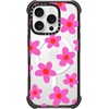 image:imageCASETiFY for iPhone 15 Pro Max Case  Ultra Impact Compatible with MagSafe  Strong Slim  115 ft 5X Militray Grade Drop Protection  Boo Things  Blackbold retro seventies flowers in pink