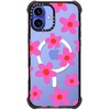 image:imageCASETiFY for iPhone 15 Pro Max Case  Ultra Impact Compatible with MagSafe  Strong Slim  115 ft 5X Militray Grade Drop Protection  Boo Things  Blackbold retro seventies flowers in pink