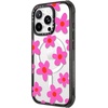 image:imageCASETiFY for iPhone 15 Pro Max Case  Ultra Impact Compatible with MagSafe  Strong Slim  115 ft 5X Militray Grade Drop Protection  Boo Things  Blackbold retro seventies flowers in pink