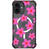 image:imageCASETiFY for iPhone 15 Pro Max Case  Ultra Impact Compatible with MagSafe  Strong Slim  115 ft 5X Militray Grade Drop Protection  Boo Things  Blackbold retro seventies flowers in pink