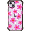 image:imageCASETiFY for iPhone 15 Pro Max Case  Ultra Impact Compatible with MagSafe  Strong Slim  115 ft 5X Militray Grade Drop Protection  Boo Things  Blackbold retro seventies flowers in pink
