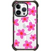 image:imageCASETiFY for iPhone 15 Pro Max Case  Ultra Impact Compatible with MagSafe  Strong Slim  115 ft 5X Militray Grade Drop Protection  Boo Things  Blackbold retro seventies flowers in pink