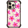 image:imageCASETiFY for iPhone 15 Pro Max Case  Ultra Impact Compatible with MagSafe  Strong Slim  115 ft 5X Militray Grade Drop Protection  Boo Things  Blackbold retro seventies flowers in pink