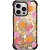 image:imageCASETiFY for iPhone 15 Pro Max Case  Ultra Impact Compatible with MagSafe  Strong Slim  115 ft 5X Militray Grade Drop Protection  Boo Things  Blackretro boho hippie flowers