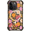 image:imageCASETiFY for iPhone 15 Pro Max Case  Ultra Impact Compatible with MagSafe  Strong Slim  115 ft 5X Militray Grade Drop Protection  Boo Things  Blackretro boho hippie flowers