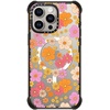 image:imageCASETiFY for iPhone 15 Pro Max Case  Ultra Impact Compatible with MagSafe  Strong Slim  115 ft 5X Militray Grade Drop Protection  Boo Things  Blackretro boho hippie flowers