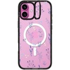image:imageCASETiFY for iPhone 16 Pro Case  Impact Ring Stand MagSafe Compatible  Kickstand  66 ft 3x Military Grade Drop Protection  Eleanor by Ivory Paper Co  BlackSmall Blue Flowers
