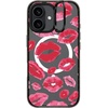 image:imageCASETiFY for iPhone 16 Pro Case  Impact Ring Stand MagSafe Compatible  Kickstand  66 ft 3x Military Grade Drop Protection  Eleanor by Ivory Paper Co  BlackLipstick Kisses