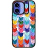 image:imageCASETiFY for iPhone 16 Pro Case  Impact Ring Stand MagSafe Compatible  Kickstand  66 ft 3x Military Grade Drop Protection  Eleanor by Ivory Paper Co  BlackClear Polka Daub Hearts