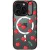 image:imageCASETiFY for iPhone 16 Pro Case  Impact Ring Stand MagSafe Compatible  Kickstand  66 ft 3x Military Grade Drop Protection  Eleanor by Ivory Paper Co  BlackCherries
