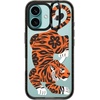 image:imageCASETiFY for iPhone 16 Pro Case  Impact Ring Stand MagSafe Compatible  Kickstand  66 ft 3x Military Grade Drop Protection  Eleanor by Ivory Paper Co  BlackFierce Tiger