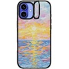 image:imageCASETiFY for iPhone 16 Pro Case  Impact Ring Stand MagSafe Compatible  Kickstand  66 ft 3x Military Grade Drop Protection  Eleanor by Ivory Paper Co  BlackFrosted Sunset