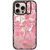 image:imageCASETiFY for iPhone 16 Pro Case  Impact Ring Stand MagSafe Compatible  Kickstand  66 ft 3x Military Grade Drop Protection  Eleanor by Ivory Paper Co  BlackCheetah Paradise Pink