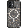 image:imageCASETiFY for iPhone 16 Pro Case  Impact Ring Stand MagSafe Compatible  Kickstand  66 ft 3x Military Grade Drop Protection  Eleanor by Ivory Paper Co  BlackWildflower Friday