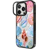 image:imageCASETiFY for iPhone 16 Pro Case  Impact Ring Stand MagSafe Compatible  Kickstand  66 ft 3x Military Grade Drop Protection  Eleanor by Ivory Paper Co  BlackSeashell