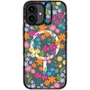 image:imageCASETiFY for iPhone 16 Pro Case  Impact Ring Stand MagSafe Compatible  Kickstand  66 ft 3x Military Grade Drop Protection  Eleanor by Ivory Paper Co  Blackbright spring flowers