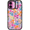 image:imageCASETiFY for iPhone 16 Pro Case  Impact Ring Stand MagSafe Compatible  Kickstand  66 ft 3x Military Grade Drop Protection  Eleanor by Ivory Paper Co  Blackbright spring flowers