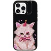 image:imageCASETiFY for iPhone 16 Pro Case  Impact Ring Stand MagSafe Compatible  Kickstand  66 ft 3x Military Grade Drop Protection  Eleanor by Ivory Paper Co  BlackCLOWN KITTY