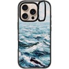 image:imageCASETiFY for iPhone 16 Pro Case  Impact Ring Stand MagSafe Compatible  Kickstand  66 ft 3x Military Grade Drop Protection  Eleanor by Ivory Paper Co  BlackDeep Blue Sea