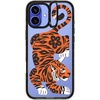 image:imageCASETiFY for iPhone 16 Pro Case  Impact Ring Stand MagSafe Compatible  Kickstand  66 ft 3x Military Grade Drop Protection  Eleanor by Ivory Paper Co  BlackFierce Tiger